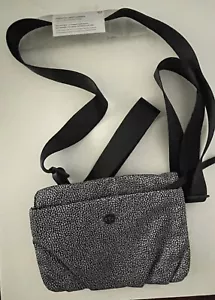 Lululemon Essential Yoga Mat Carrier Straps Detachable B&W Fleck Nylon Pouch Bag - Picture 1 of 4