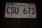 New Brunswick - CSU 673 - original license plate Kanada