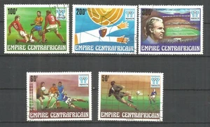 Central african republic 1977 year used stamps football - Picture 1 of 1