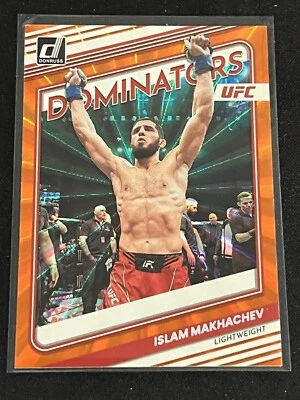 2023 Donruss UFC - Dominators Holo Orange Laser #4 Islam Makhachev - Image 1 of 2