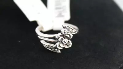 New RS Covenant's Fashion Ladies Rings - Style 1775 Marcasite Flower - Image 1 of 4