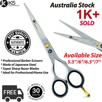 Professional Hairdressing Scissors Barber Salon Hair Cutting Shears Razor Set - image 1 of 4