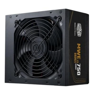 ALIMENTATORE ATX 750W CoolerMaster MWE750 V3 BRONZE MPE-7501-ACABW-3BEU 750Watt  - Immagine 1 di 3