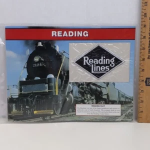 The Great American Railroad Emblema Reading Lines Train Engine Vintage Patch USA - Foto 1 di 2