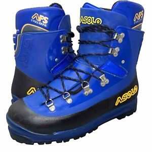 ASOLO AFS Evoluzione Mountaineering Boots Made in Italy Blue Men’s Size 9