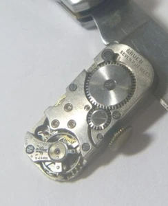 Orologio da polso Gruen anni '30 Co 7 Gioielli Calibro Svizzero 457 Movimento e Quadrante - 4 Parti - Foto 1 di 8