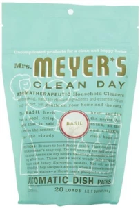 Mrs. Meyer's Clean Day Auto Dishwashing Packs, Basil, 20 Count - Picture 1 of 1
