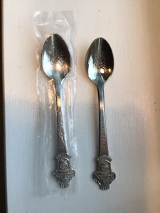 Vintage Set of 2 ROLEX Bucherer INTERLAKEN Collector Spoons 4.25” H - Picture 1 of 9