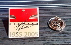 Karmann Ghia Pin 50 Years 1995-2005 - Dimensions 20x20mm ORIGINAL - Picture 1 of 1