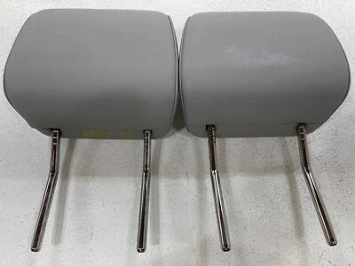 Fits 2017-2020 GMC ACADIA Front Headrest Grey Leather Set Of 2 Free Ship OEM - Image 1 of 4