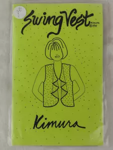 Vintage 90s Kimura Swing Vest Pattern Reversible Uncut S M L  - Picture 1 of 3