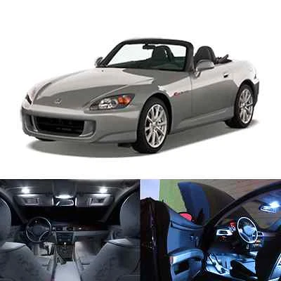 LED White Lights Interior Package Kit For Honda S2000 2000-2009 (6 pcs) - image 1 of 4