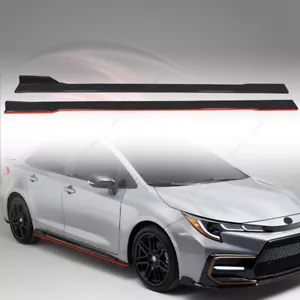 For Toyota Corolla 2020-2021 SE XSE LE XLE Side Skirt Winglet Lip Red Style - Bild 1 von 9