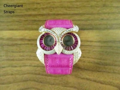 Reloj Chopard Owl Hecho a Mano Correa de Cocodrilo Hecho en Taiwán Correas Cheergiant Foto 1 de 4