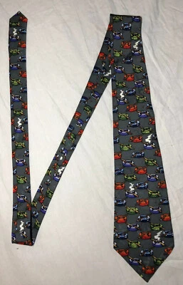 Ceniceros vintage Nicole Miller 100 % seda corbata cigarros cosidos a mano 1997 humo  Foto 1 de 4