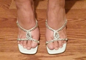 Size 7 Women's Prom / Dressy Hi Heel Shoes (worn 1 time) - Picture 1 of 7