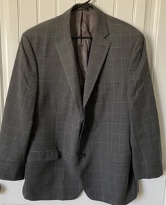 Blazer Lauren Ralph Lauren Para Hombres 42L Gris Ventana Lana Chaqueta Carrera Oficina - Imagen 1 de 10