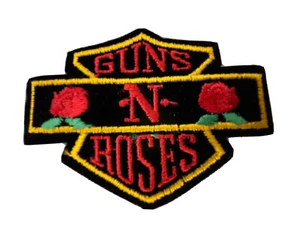 GUNS N ROSES BAR & Shield Harley style Patch 4 By 3 Inch Iron On Sew On NEW NOS - Picture 1 of 10