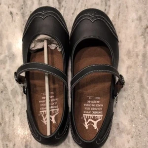 Aris Allen Black Mary Jane Swing Dance Shoes Size 10W New with Box - Picture 1 of 4