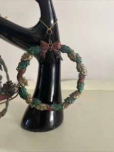 Russ Heirloom Collection 5918 Collection 2 Metal Ornaments Green Reds  Bronze Co - Picture 1 of 6