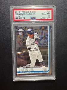 2019 Topps Chrome Update Fernando Tatis Jr. Rookie #54 Padres PSA 10 - Bild 1 von 2