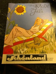 Kaufhaus Schönland Berlin Magazin Mode im Juli Vintage 20iger Jahre - Bild 1 von 3