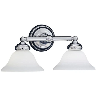 Designers Fountain 4967-CH Opal Essence Bathroom Vanity Light Chrome - Image 1 of 4