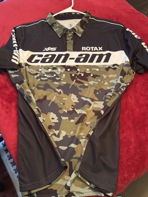 Camisa de boxeo para hombre BRP Can-Am negra y camuflada XXL todoterreno carreras ATV Foto 1 de 4