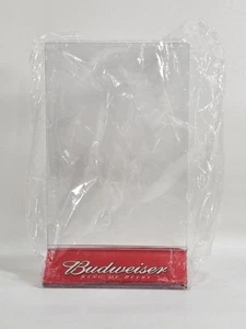 De Colección Budweiser Rey de la Cerveza Mesa Soporte Carpa Marco Plástico Cuidador Independiente - Imagen 1 de 8