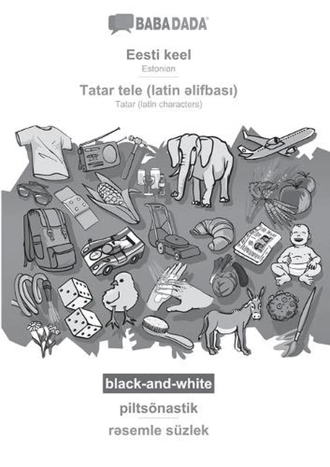 Eesti keel - Tatar (latin characters) (in latin script), piltsnastik, BW: BABADA - Image 1 of 1