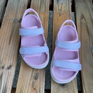 Kinder Crocs Crocband Cruiser rosa Sandale Kleinkind 10C - Bild 1 von 16