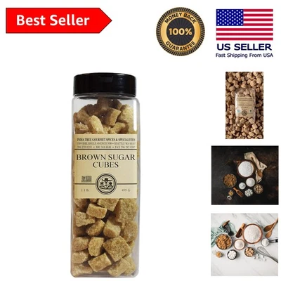 Cubos de azúcar morena de comercio justo de 1,1 lb de Mauricio - edulcorante natural sin refinar Foto 1 de 4