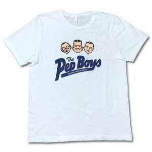 Pep Boys T-Shirt Men's XL White Manny Moe & Jack Mechanics Original Y2K Version - Picture 1 of 11