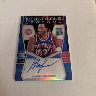2018-19 Panini Spectra Mark Aguirre Auto 1/1 Detroit Pistons Signed Autograph  - Image 1 of 4