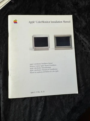 Apple Color Monitor Installation Manual Apple II - II Plus IIe IIc - Image 1 of 4