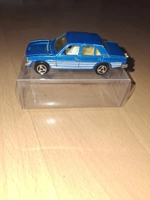 RARE MAJORETTE 238 PEUGEOT 604 BLEU METALLISEE BANDE BLANCHE BEL ETAT - Photo 1/4