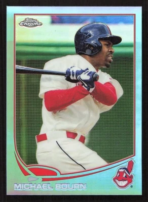 2013 Topps Chrome Michael Bourn Blue Refractors #/199 #74 Card - Image 1 of 2