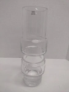 Jarrón de cristal Krosno Poland de vidrio de 12,5 pulgadas de grosor - Imagen 1 de 15