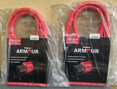 TANNUS 2-Pack Armour Bike Tire Inserts Bike Tire Flat Protection. Sz: 700x28-34 NEW