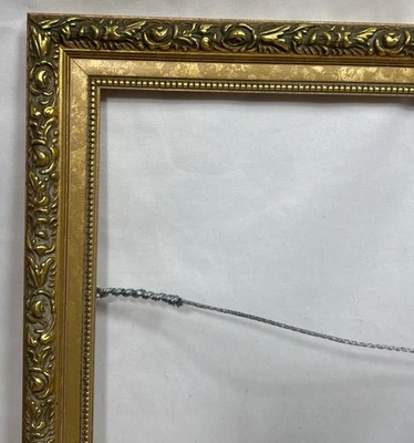 Vintage Victorian Style Gold Wood Frame Fits 26"x22" Roses Floral #A - Image 1 of 4