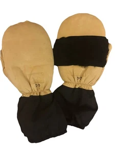 Vintage  Alaska Wear Leather Mittens Size L Cowhide Soft Durable Made In USA - Picture 1 of 7