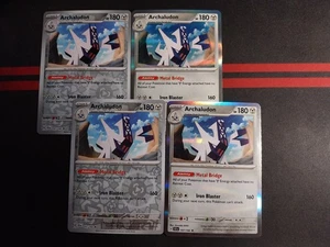 Archaludon Playset 4x Holo 107/142 Playable Pokémon TCG Cards 2024 Stellar Crown - Picture 1 of 2