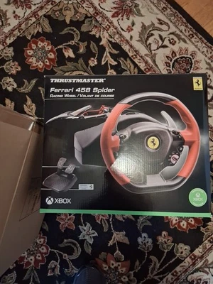 Thrustmaster Ferrari 458 Spider Racing Steering Wheel Pedals Xbox One/X - Image 1 of 4