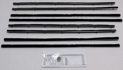 车窗扫毛毡套件适用于 1964 - 1965 年福特猎鹰都铎 2 门轿车原始设备制造商厚 — 第 1/4 张图片