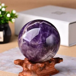 Kristall Amethyst Traumkugel Natur Quarz poliert Energie Stein lila Geschenk - Bild 1 von 24