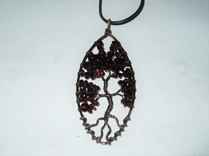 - Ciondolo Pietra Cristalloterapia - GRANATO albero della vita (0) - Bild 1 von 2