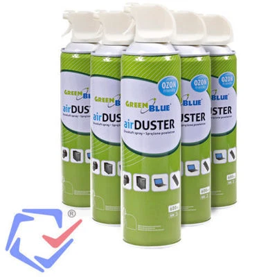 GreenBlue Limpiador de polvo Aire comprimido Ordenador 400ml/600ml Duster Spray