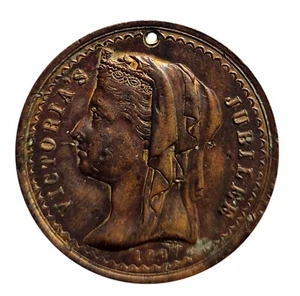 1887 New Zealand NZ Queen Victoria Jubilee Medallion - Napier - Bild 1 von 2