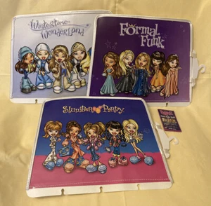 Bratz Lot of 3 Clothes Organizers Formal Funk Slumber Party Winter Wonderland - Picture 1 of 15