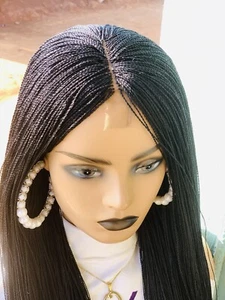 Ręcznie pleciona peruka Nano Twist On Lace Closure, Micro Twist, Senegalski skręt - Zdjęcie 1 z 9